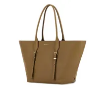Women's Cappuccino Leather Moore Shopping Bag Husk Borse A Mano