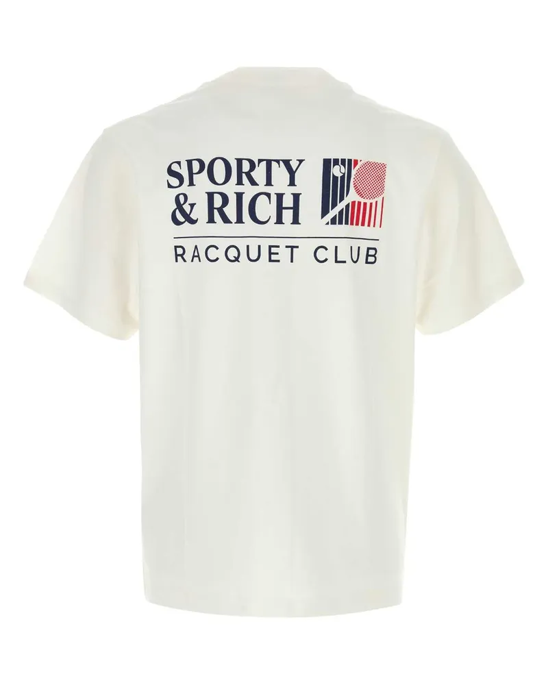SPORTY & RICH Men's T-Shirt White Cotton White