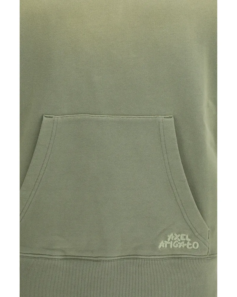 Axel Arigato Men's Hoodie Grip Deep Lichen Green Cotton Sweatshirts Sweater Green