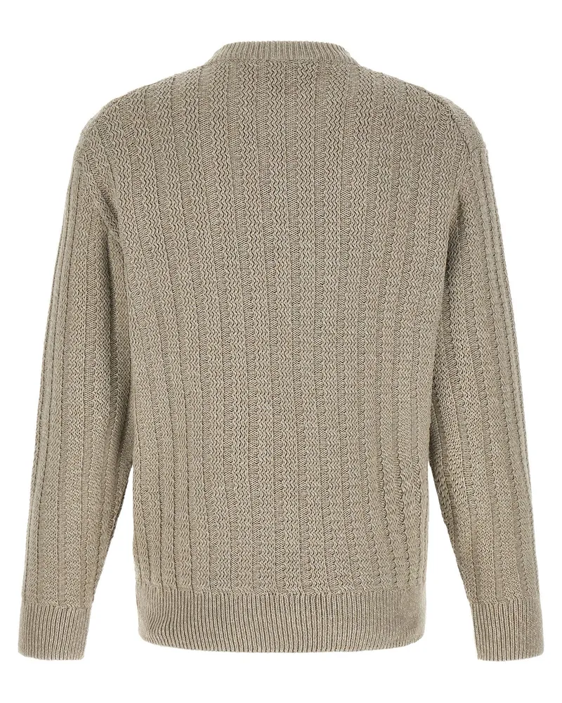 HUGO BOSS Three-Dimensional Jacquard Cotton Sweater — beige Beige