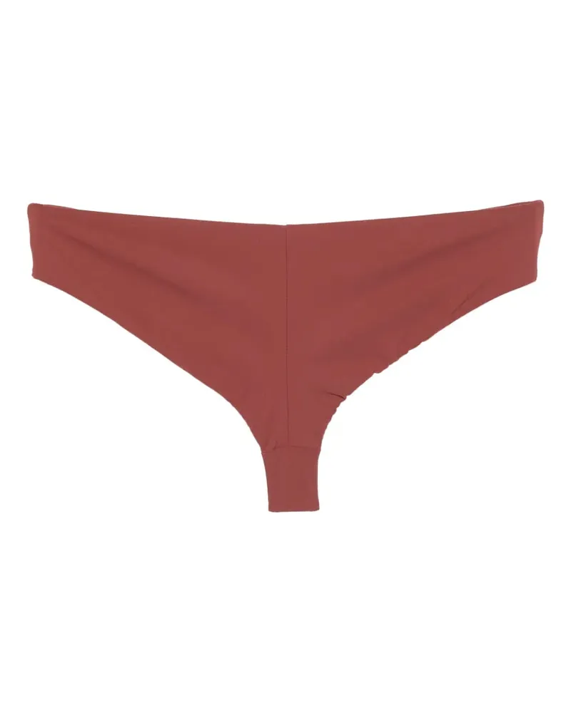 Brunello Cucinelli Women's Cocoa Embellished Bikini Bottoms Ss26 W Rust