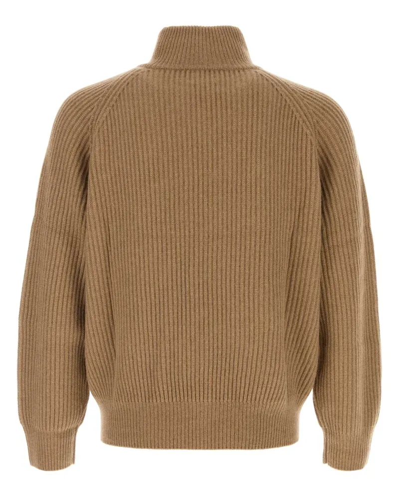 Le Kasha 1918 Men's Camel Cashmere Lette Sweater Exterior: Maglieria Camel