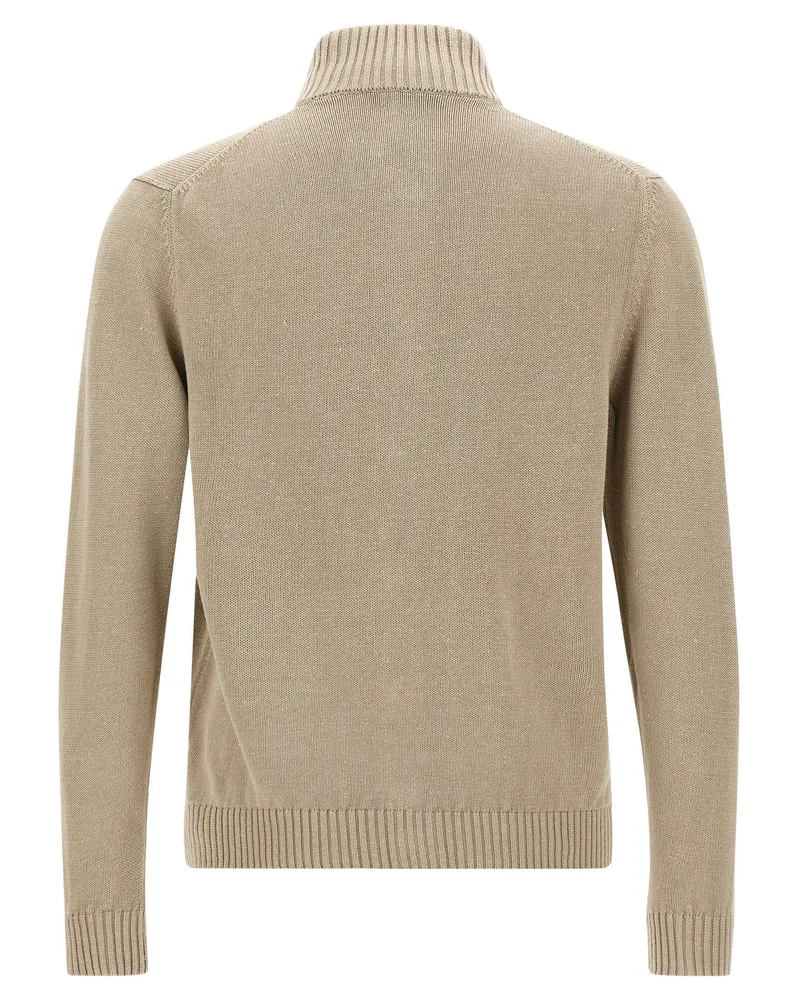 Zanone Chioto Cardigan — Beige Beige