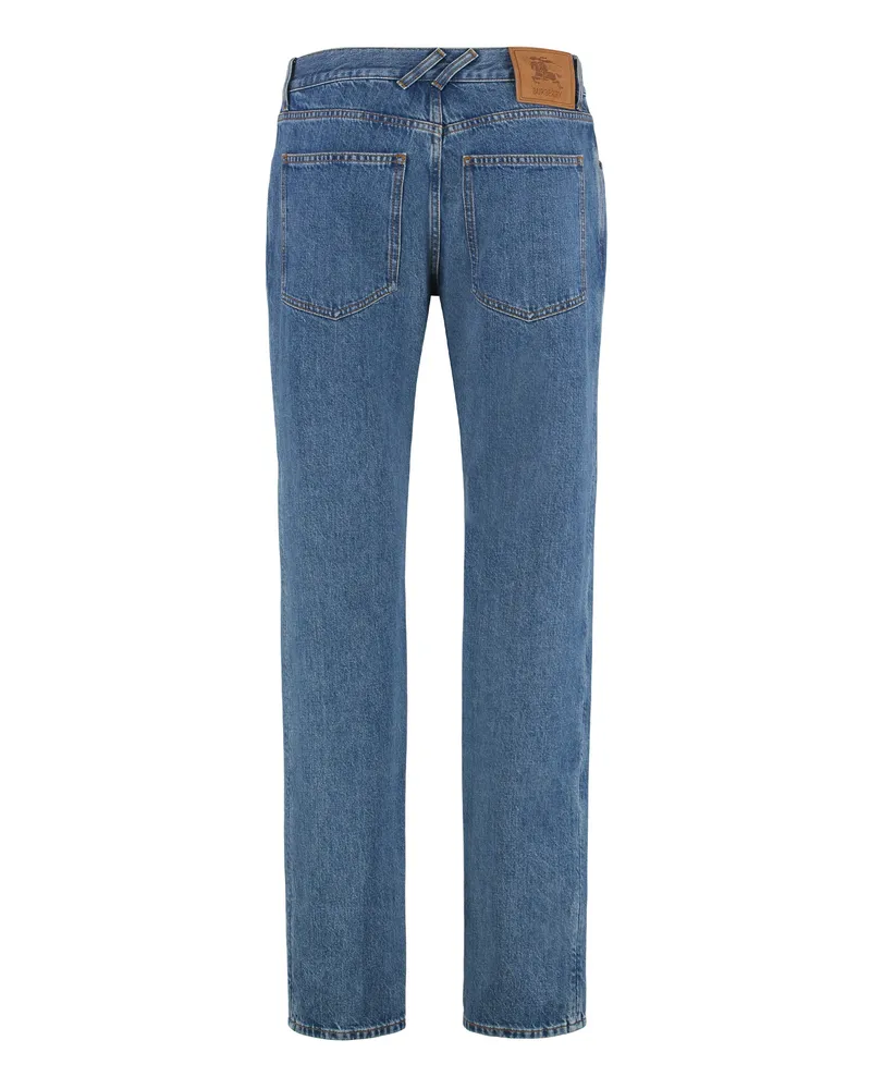 Burberry Men's 5-Pocket Slim Fit Jeans Denim Cotton Slim-Fit Blue