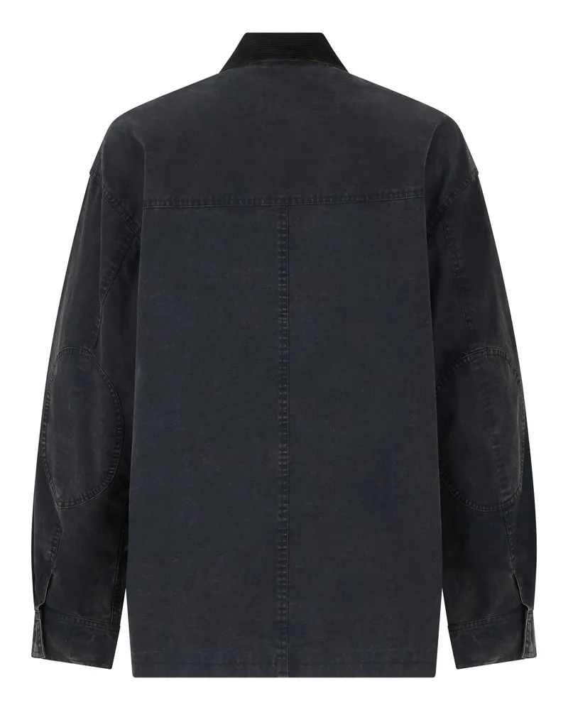 Isabel Marant Men's Work Jacket Cotton Black Denim Black