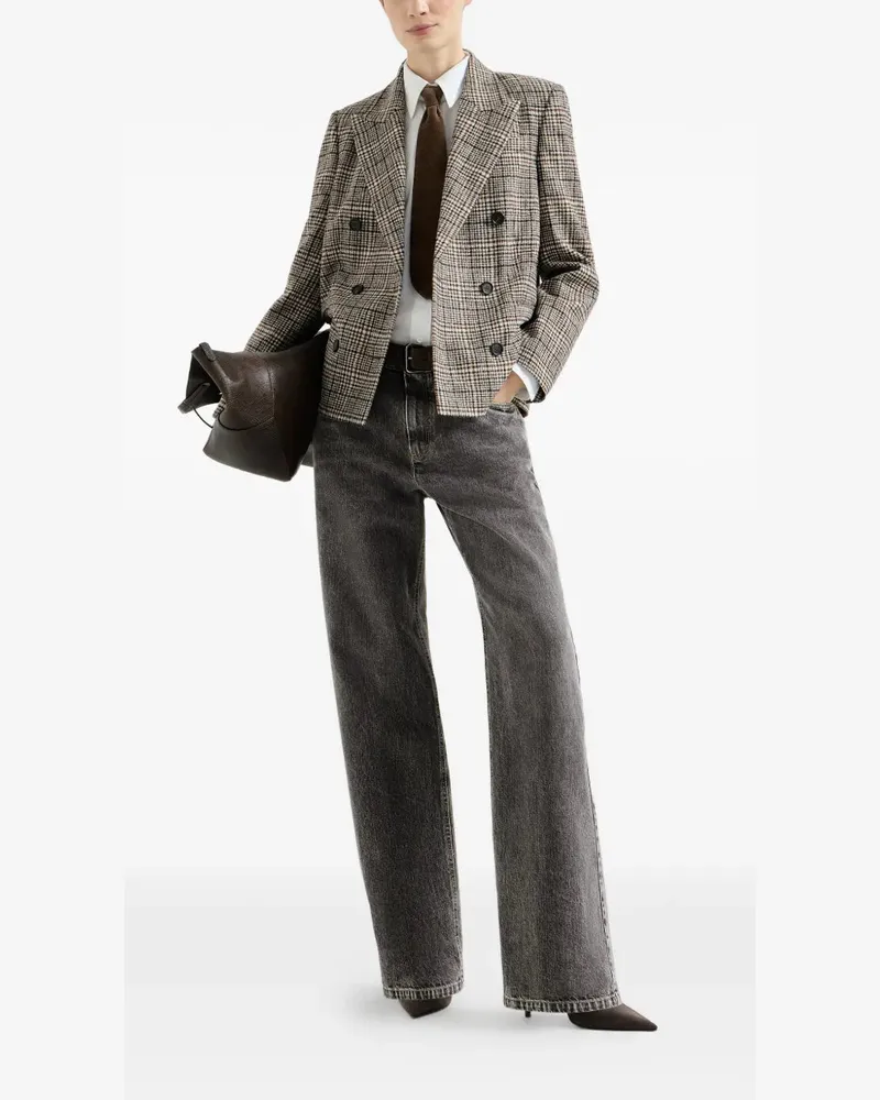 Brunello Cucinelli Women's Pants Aw26 W Grey