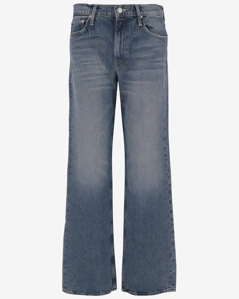 Mother Women's Jeans Stretch Cotton Blue Blue