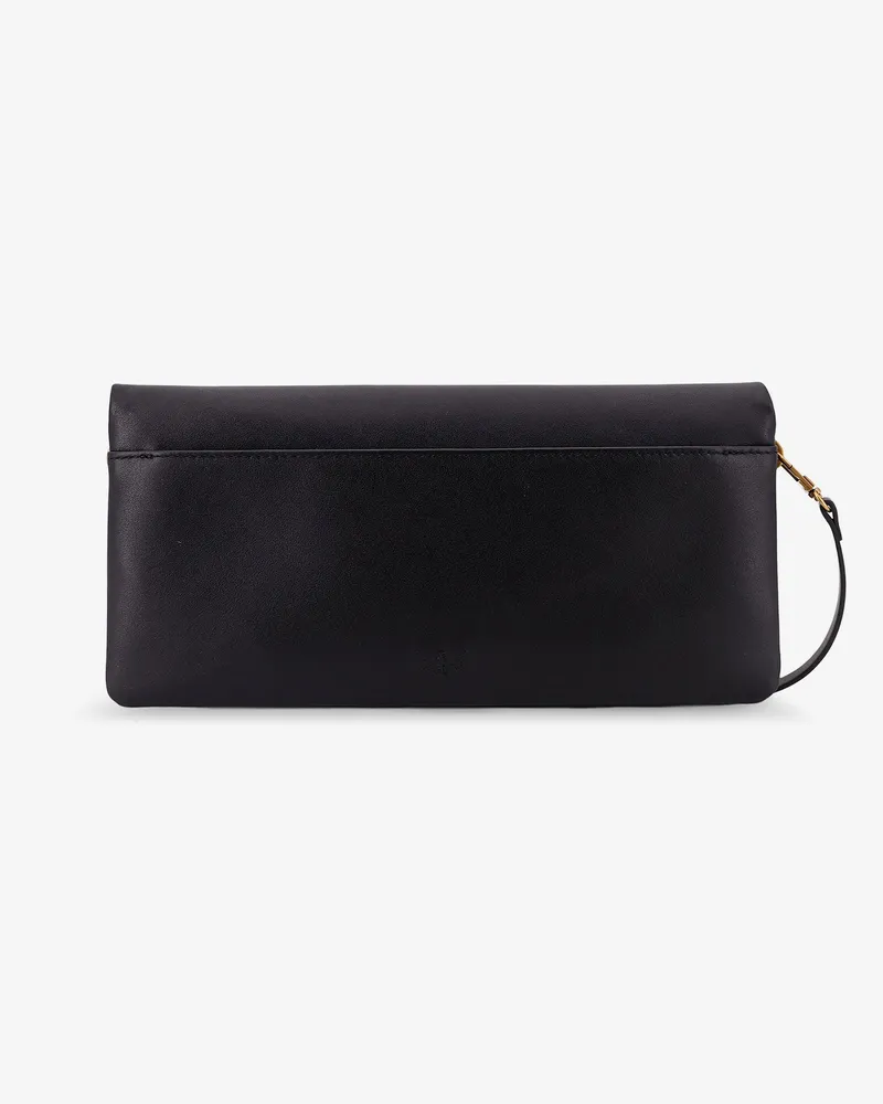 Pinko Women's Soft Horizontal Leather Crossbody Bag Black Shoulder Black