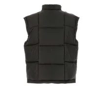 Men Puffer Vest Black Polyester Vests