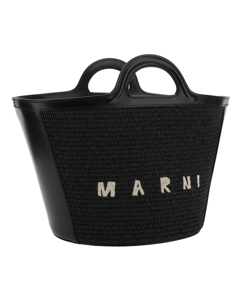 Marni Women's Tropicalia Bucket Bag Black Shoulder Black