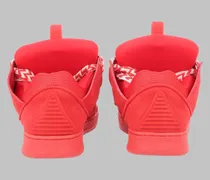 Red Leather Sneaker — Red