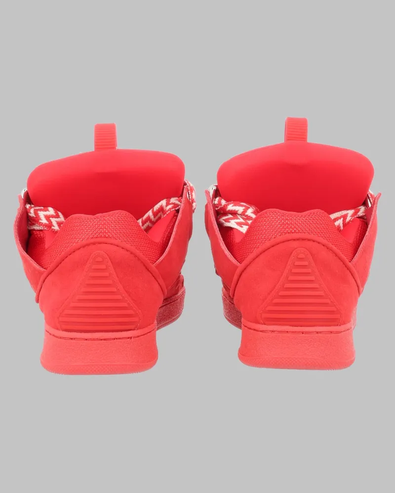 Lanvin Red Leather Sneaker — Red Red