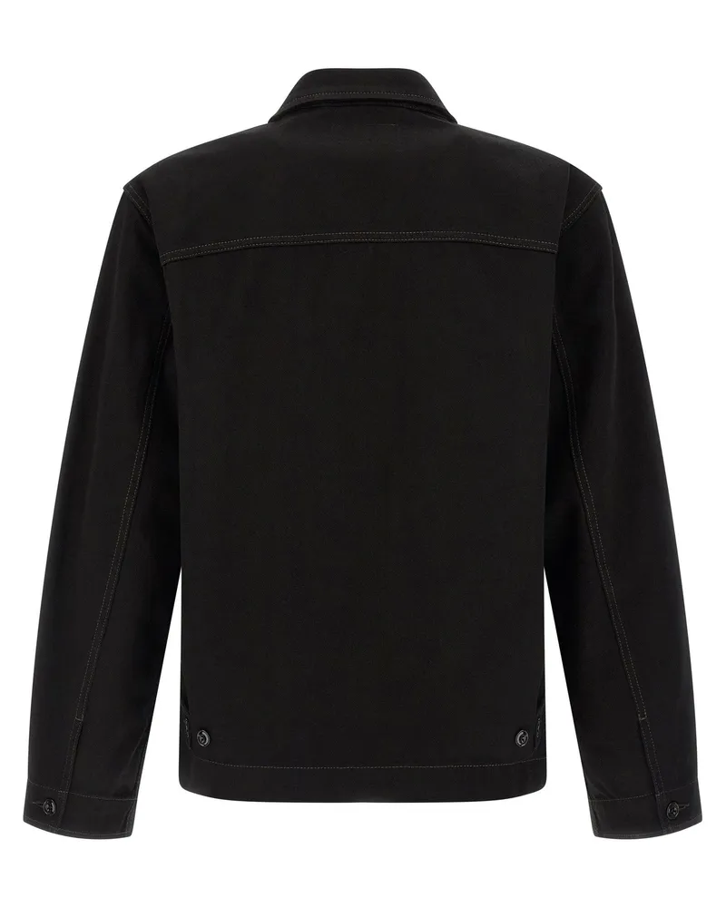 Christophe Lemaire Heavy Cotton Denim Jacket — Black Black