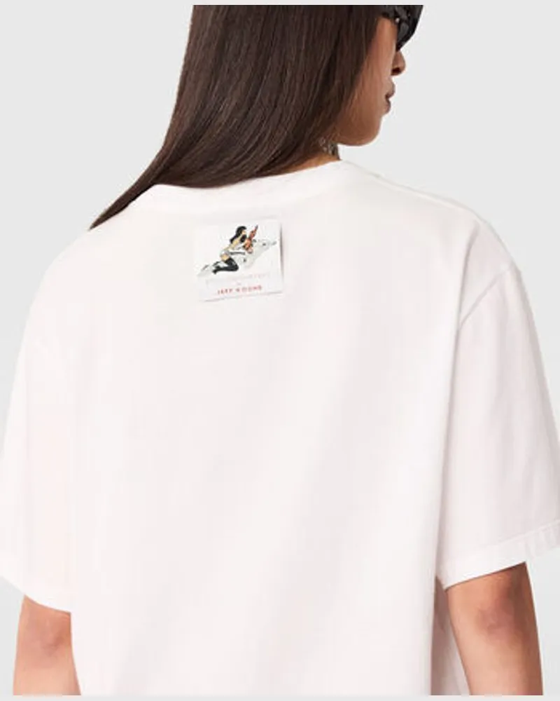 Stella McCartney Poodle Graphic Print T-Shirt — White White
