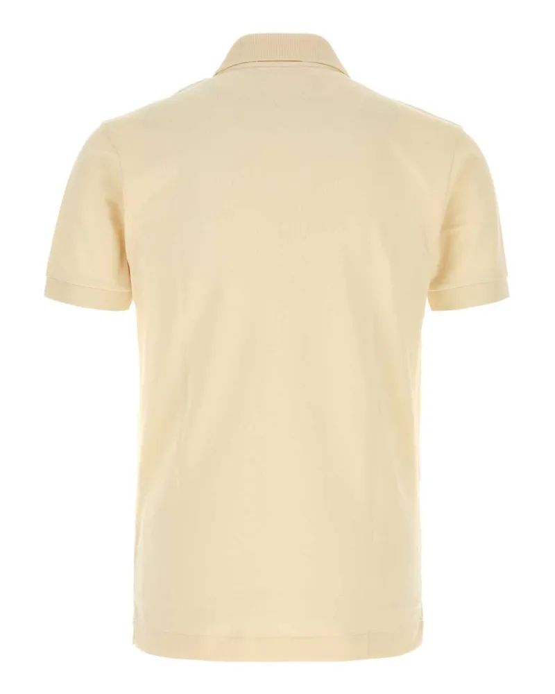 Lacoste Men's Cream Piquet Polo Shirt Naturel Exterior: Cotton T-shirts And Polos Beige