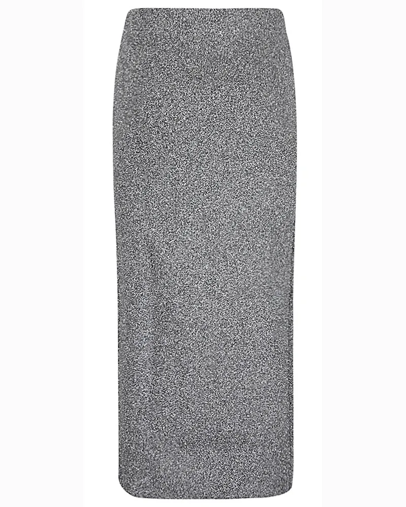 Circus Hotel Viscose Midi Midi Skirt — Grey Grey