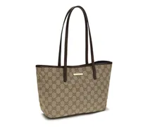 Women's Large Tribeca Tote Bag Vintag.sand-Dk Brown Polyester; Cotton; Polyamide Handbags Vintag.sand/dk Hand