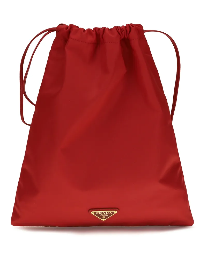 Prada Women's Clutch Wish Re-Nylon Red Polyamide Bags Red
