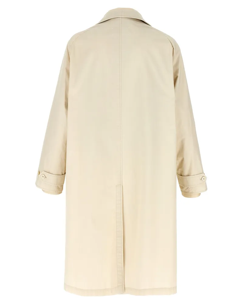 Maison Margiela Men's Beige Cotton Coat Clothing Beige