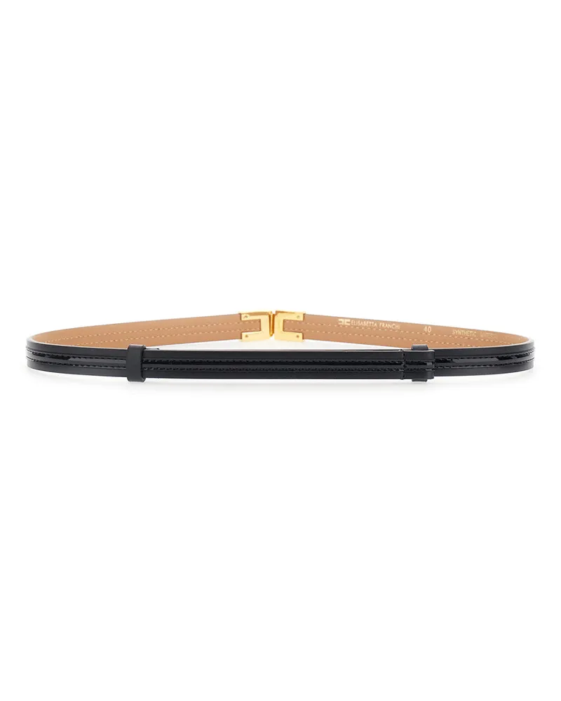 Elisabetta Franchi Women's Belt Black Eco Leather Black