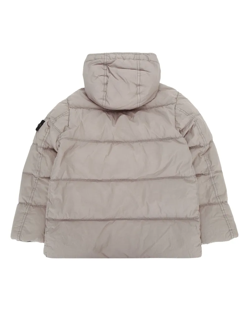 Stone Island Boys' Short Parka Dust Giubbini Jacket Gray