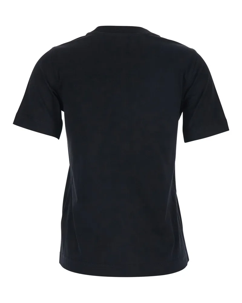 Burberry Women's T-Shirt With Logo Black Cotton T-Shirts & Jerseys Black