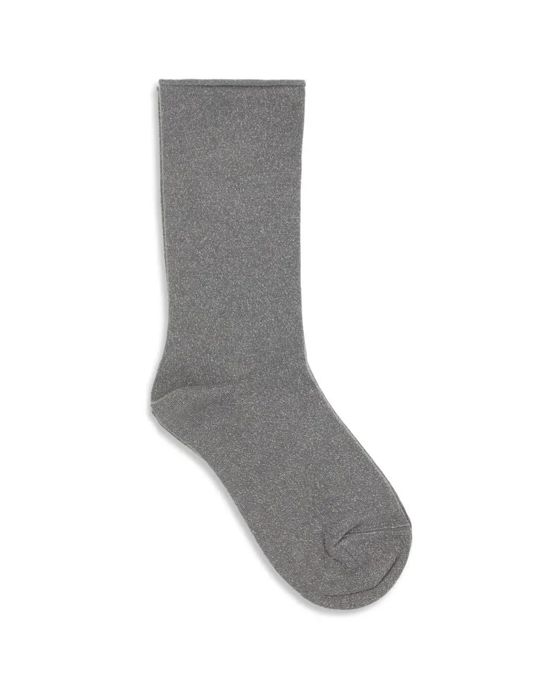 Brunello Cucinelli Women Gray Silk Socks Clothing Gray