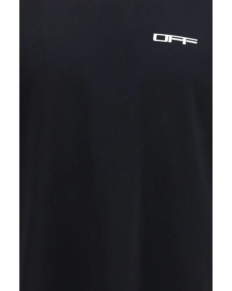 OFF-WHITE Men T-Shirt Archigeography Arrow Black Cotton T-Shirts And Polos Black