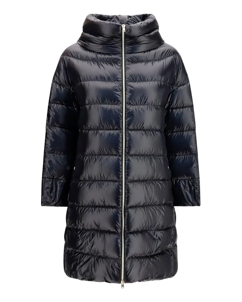 Herno Women's Midi Down Jacket Black Polyester Puffer Black