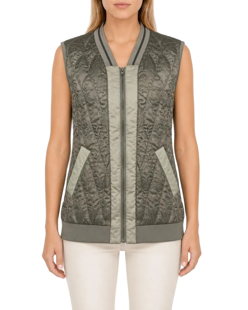 Pinko Women's Vest Polyester Apparel - Outwear Beige Beige