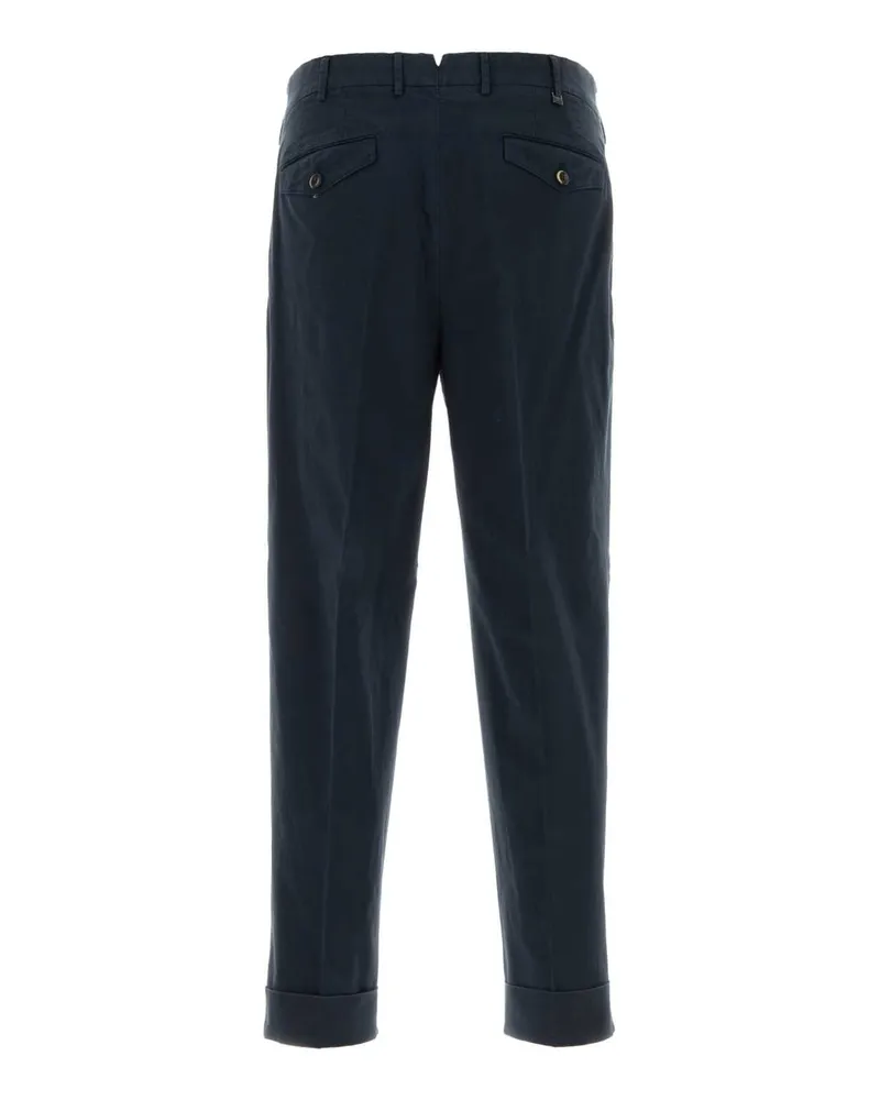 PT TORINO Men's Navy Blue Stretch Cotton Style Pant Y372 Exterior: Elastane Pantaloni Navy