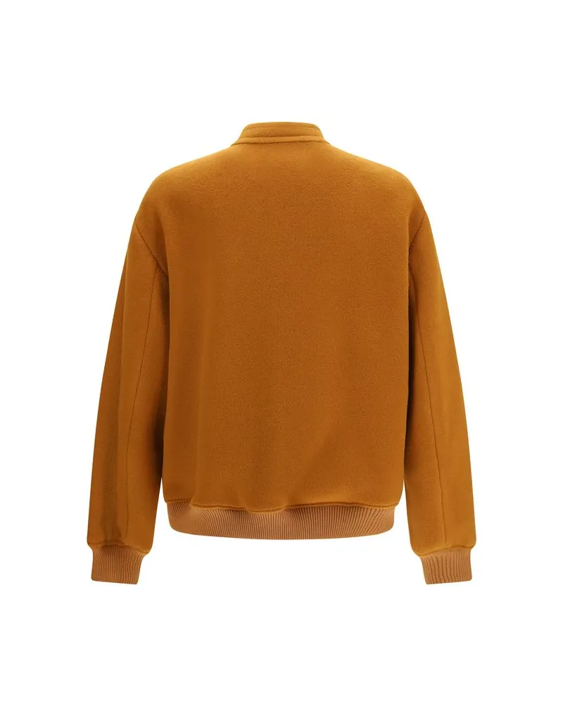 Valentino Garavani Virgin Wool and Cashmere Bomber Jacket — Brown Brown
