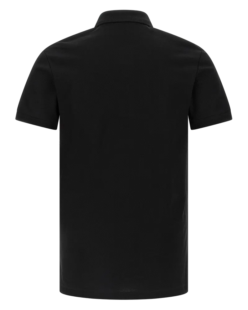 Burberry Cotton Piqué Polo Shirt — Black 