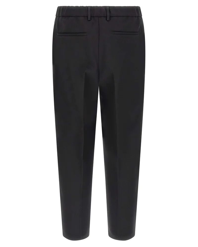 Jil Sander Technical Gabardine Trousers — Black Black