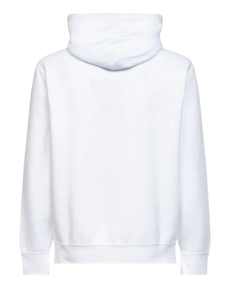 Ralph Lauren Men's Hoodie Cotton-Blend White Sweatshirts Sweater White
