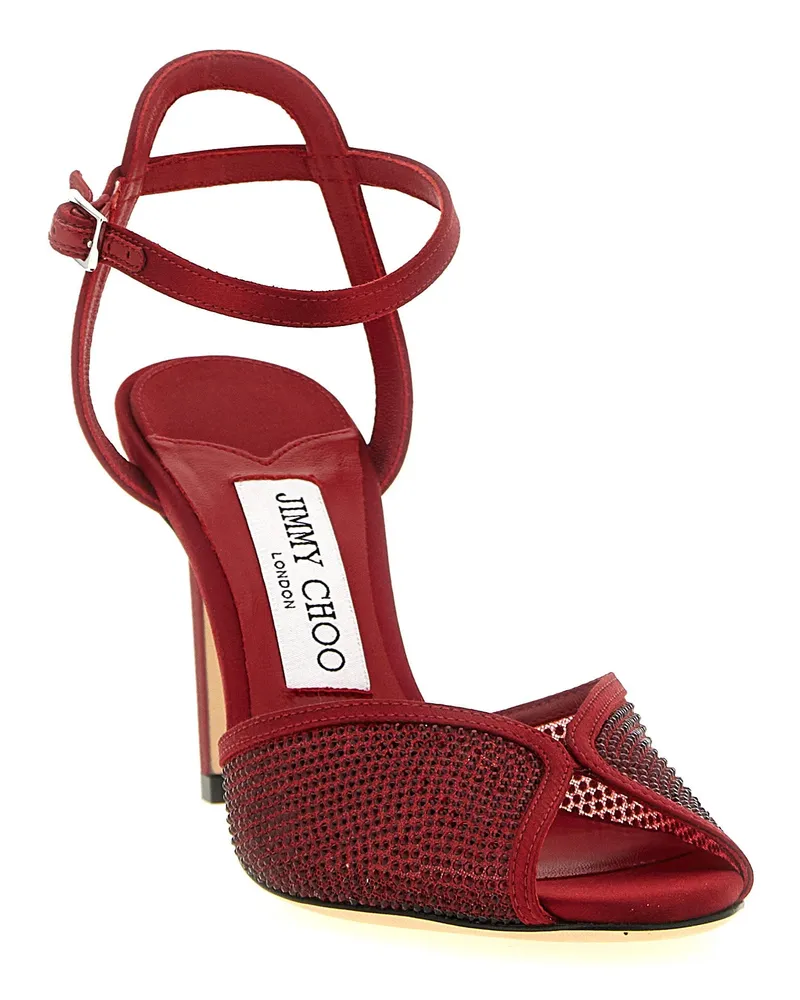 Jimmy Choo Sacora Sandal Heel — Red Red