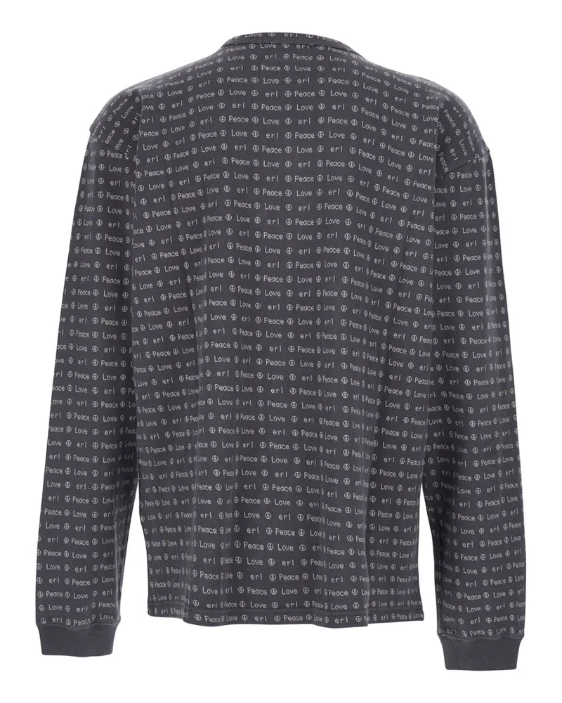 ERL Jacquard Knit T-Shirt — Brown Brown