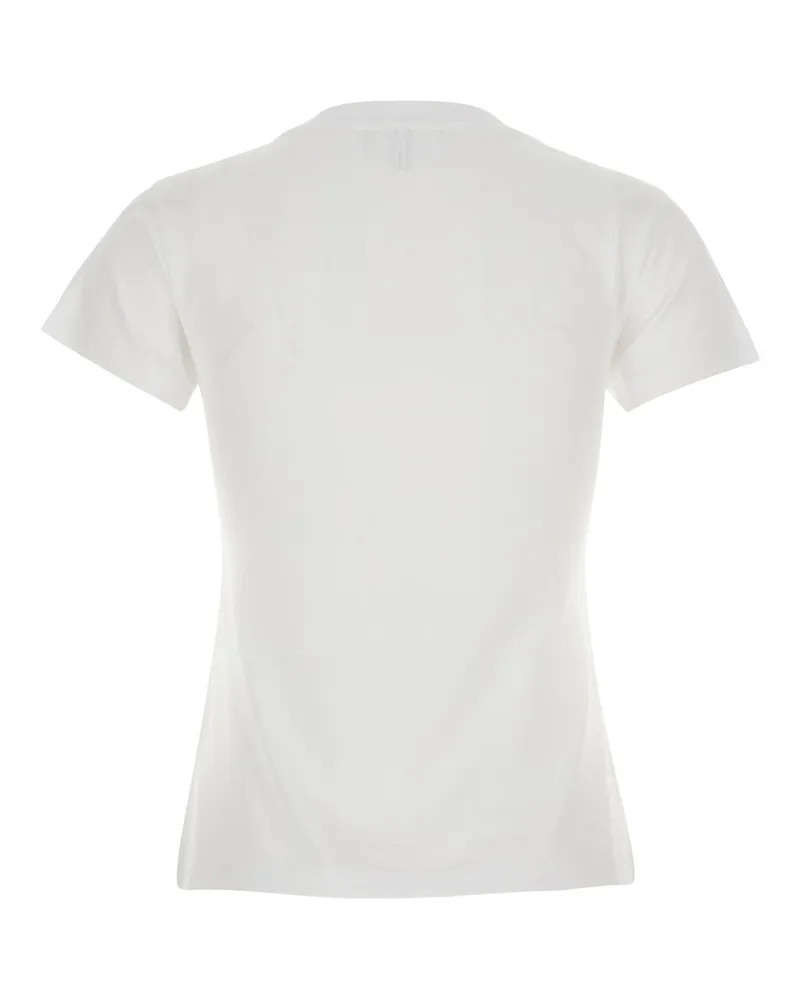 Ganni Women's T-Shirt Basic Cotton Jersey Baby Fit Tiger White T-Shirts & Jerseys White