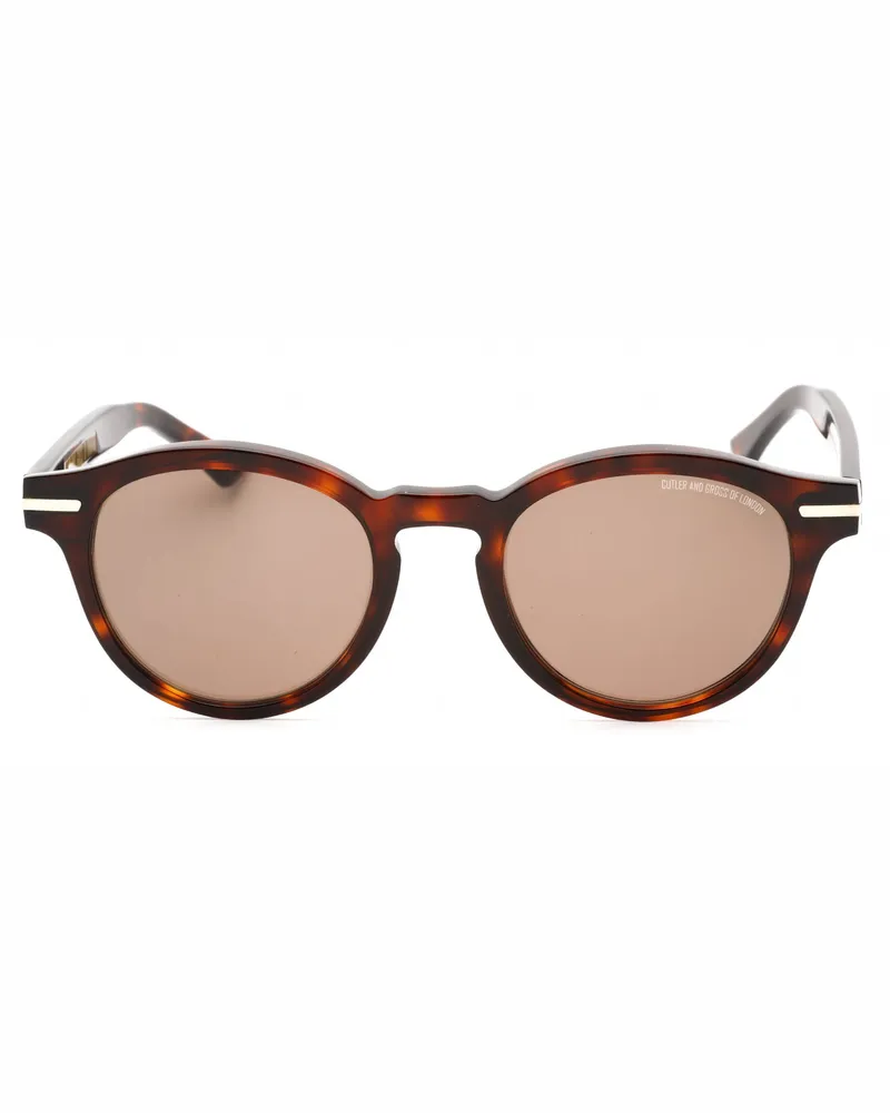 Cutler and Gross Unisex Cg1338s Sunglasses Brown Brown
