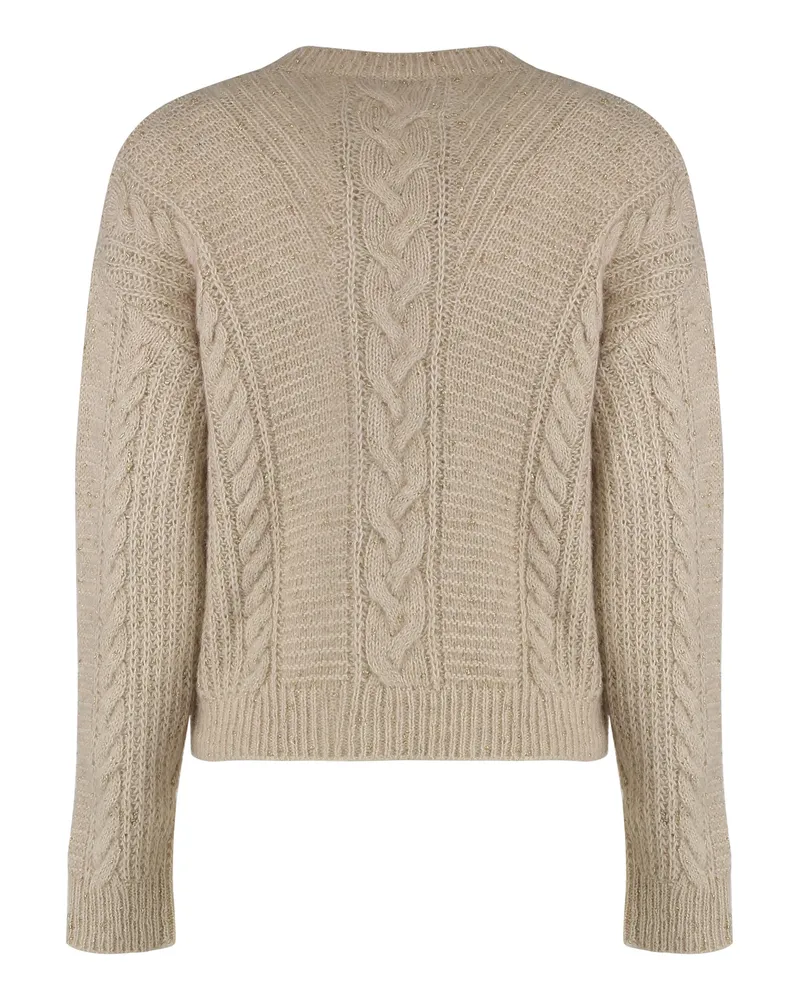 Max Mara Women's Boxy Sweater Crasso Beige Polyamide Beige