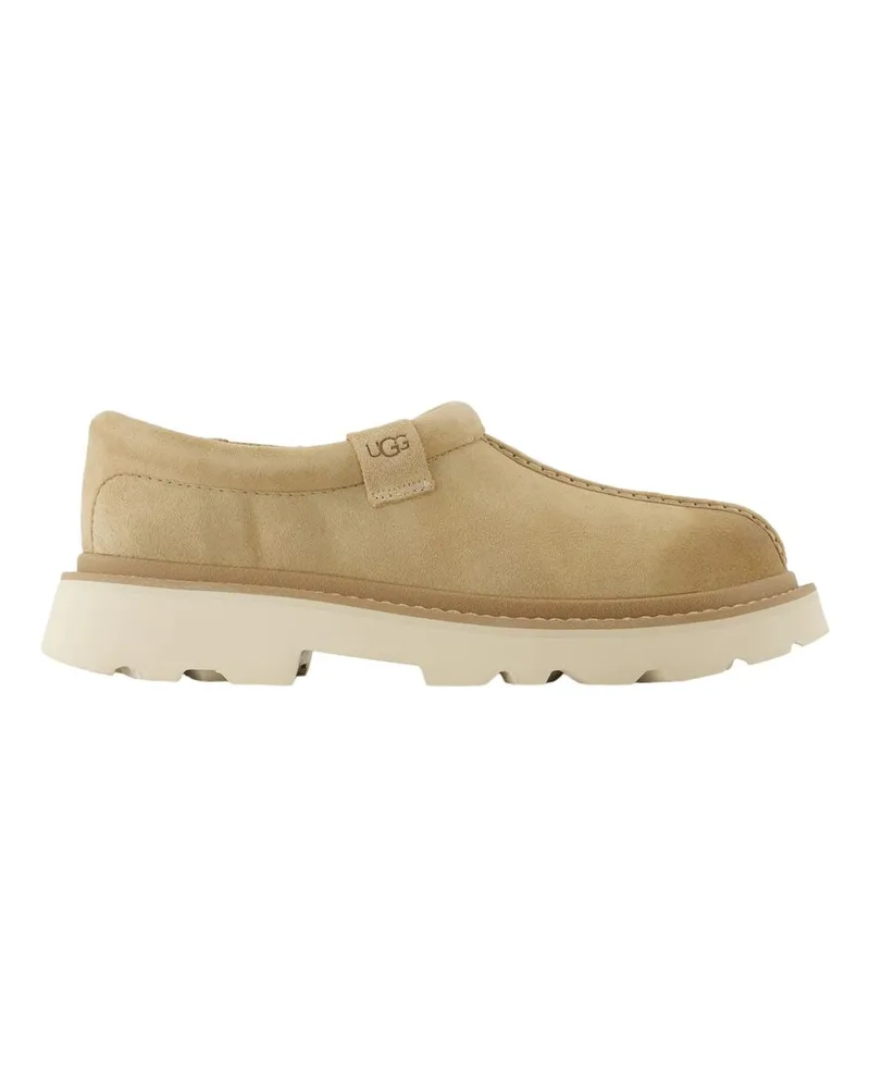 UGG Men's M Tasman Lug Mules -  Leather Beige Shoes Sneakers Beige