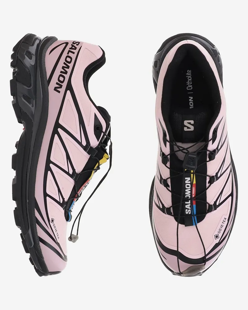 Salomon Unisex Sneakers Xt-6gtx Mesh Multicolour Synthetic-Textile-Rubber Trainers Synthetic/textile/rubber Pink