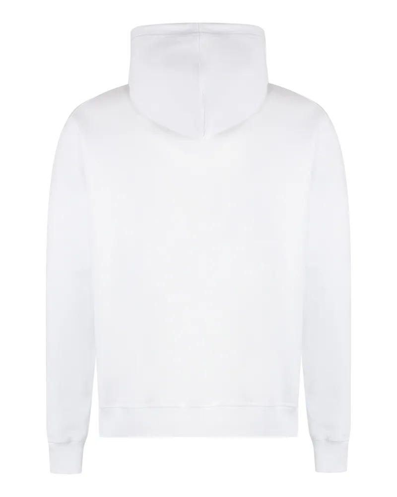 Dsquared2 Men's Cotton Hoodie White Jumpers Sweater White