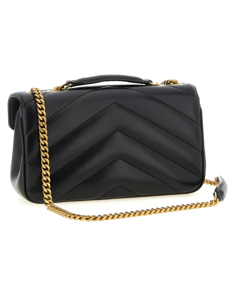 Saint Laurent Cassandre Shoulder Bag — Black Black
