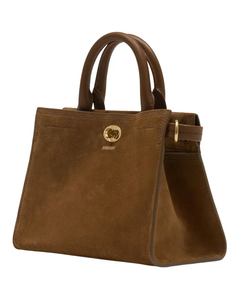 Burberry Women's Ll Mini Cotswolds Shopper Bag -  Leather Brown Calfskin Totes-Shopping-Bags Brown