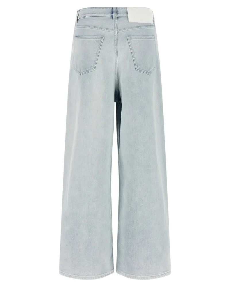 Maison Margiela Drawstring Cotton Denim Jeans — Light blue Light
