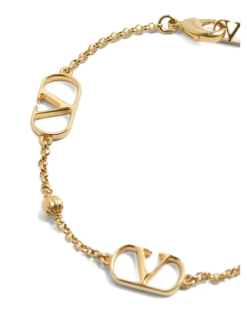Valentino Garavani VLogo Signature Gold-Tone Bracelet — Gold Gold
