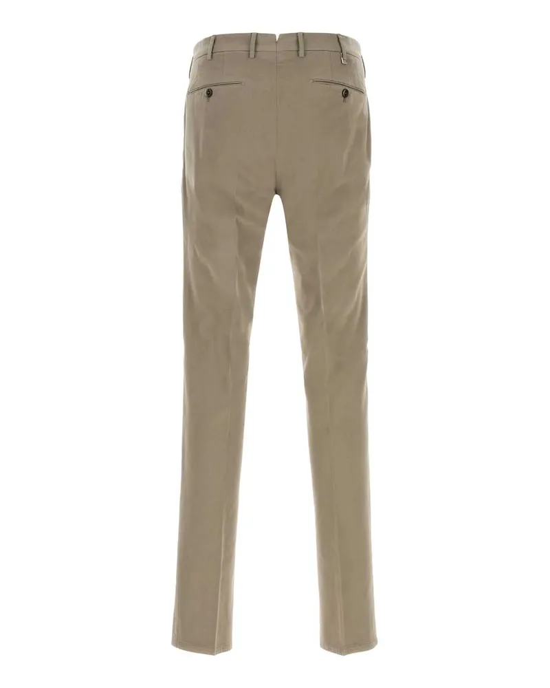 PT TORINO Stretch Cotton-Cashmere Blend Trousers — Gray Gray