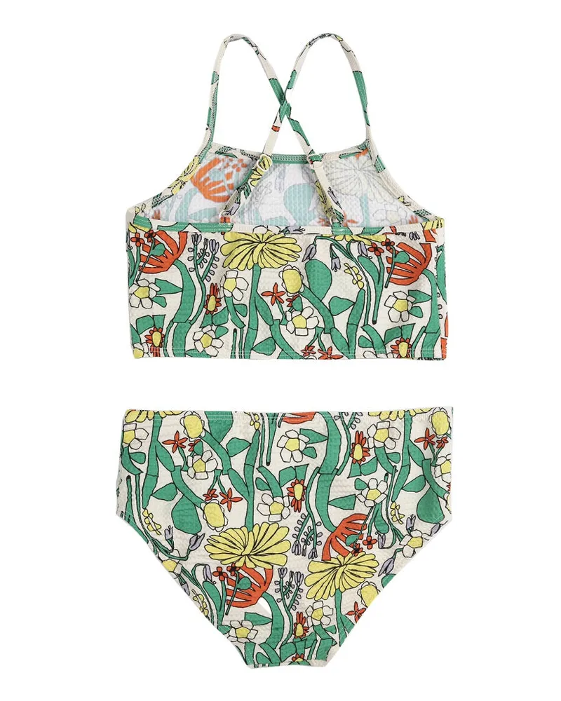 BOBO CHOSES Floral Recycled Polyamide Swim Shorts — White White
