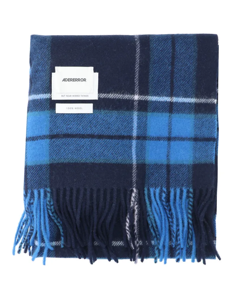 Adererror Men's Scarfs Black Wool Navy